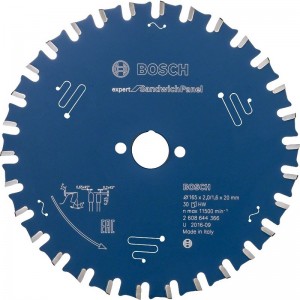 Disco de sierra circular BOSCH Expert para Panel Sandwich 165x2.0x20 mm 30 z - 2608644366