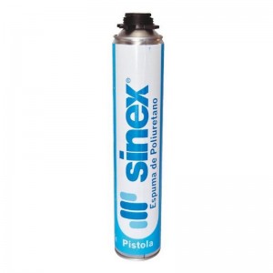 Espuma de poliuretano SINEX para aplicar con PISTOLA, 750 ml