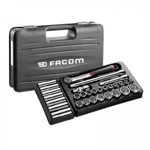 Juego de carraca y vasos de 1/2" en mm - 6 caras EDICIÓN 24H LE MANS - FACOM S.161-24H