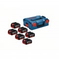 Pack 6 Baterías BOSCH GBA 18V 4.0Ah + Maleta