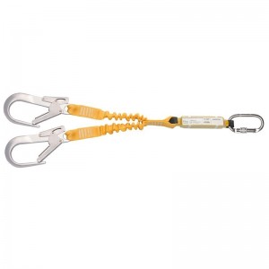 Dispositivo anticaídas con doblel cinta, absorvedor y mosquetones, 1,78 metros - SAFETOP 80228