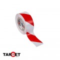 Cinta adhesiva reflectante ROJO/BLANCO TARGET, PVC, 50mm x 33 metros