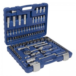 Juego de vasos hexagonales IRIMO de 1/4", 1/2" con puntas y carracas, 94 piezas - 130-94-4