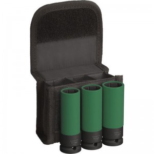 Set de vasos de impacto BOSCH PRO Impact, fundas de PET, 1/2", muy profundas, 17/19/21 mm