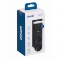 Base múltiple SIMON con clip para fijación de mesa 2 tomas 16A 250V + 2 USB cable 1,5m 3G1,5