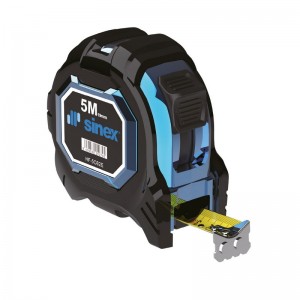 Flexómetro bimaterial SINEX 5m x 25mm compacto con imán y freno