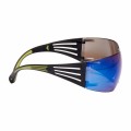 3M SecureFit SF408AS gafas de seguridad, antiarañazos, antivaho, lente de espejo azul - 7100078880