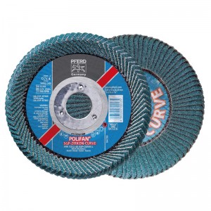 Disco de láminas PFERD lijadoras POLIFAN PFR Z 40 SGP-CURVE