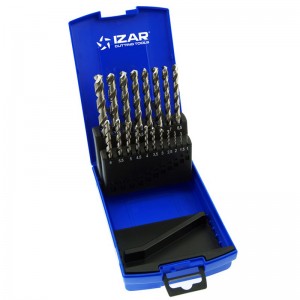 Juego de brocas IZAR DIN338 19 unidades - 1466 - 1-10X0,50 HSSE INOX (1020) - 24636