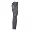Pantalón Stretch VELILLA bicolor multibolsillos, Gris / Amarillo flúor