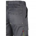 Pantalón Stretch VELILLA bicolor multibolsillos, Gris / Amarillo flúor