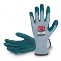 Guante algodón poliéster sin costuras TOMAS BODERO, nitrilo antideslizante en palma - 351