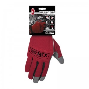 Guante de cuero sintético en palma con dorso de Elastano (Spandex) - H270R