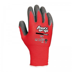 Guante de Nylon® sin costuras, recubierto de látex rugoso en la palma - H256