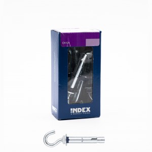 Minicaja anclaje metálico INDEX CH gancho cincado antigiro - VACHG