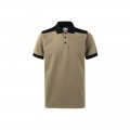 Polo STRETCH VELILLA bicolor manga corta, beige arena/negro - 105519S