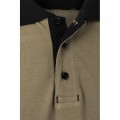 Polo STRETCH VELILLA bicolor manga corta, beige arena/negro - 105519S