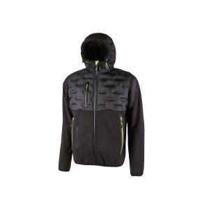 Chaqueta repelente al agua U-POWER SPOCK negro Black Carbon - FU213BC