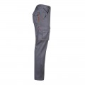 Pantalón Stretch VELILLA bicolor multibolsillos, Gris / Naranja flúor