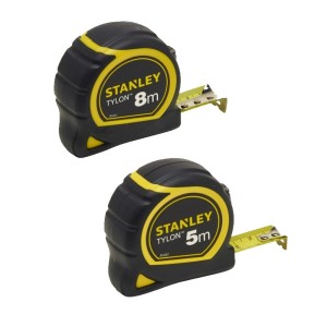 PACK de flexómetros STANLEY® TYLON DUAL LOCK S/TAPE 5m x 19mm + 8m x 25mm - STHT0-74260