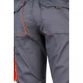 Pantalón Stretch VELILLA bicolor multibolsillos, Gris / Naranja flúor