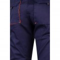Pantalón Stretch VELILLA bicolor multibolsillos, Azul marino / Naranja flúor