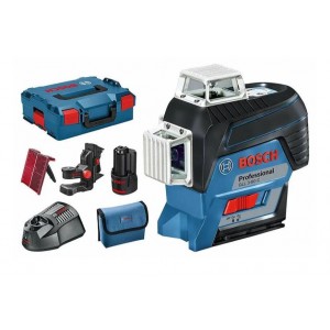 Nivel Láser BOSCH GLL 3-80 C + Batería 2.0ah + Cargador + Soporte BM1 - 0601063R02