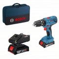 Taladro Percutor a Batería BOSCH GSB 18V-21 + 2x2.0Ah + Maleta