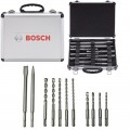 Maletín de brocas y cinceles BOSCH SDS-Plus, 11 piezas - 2608578765